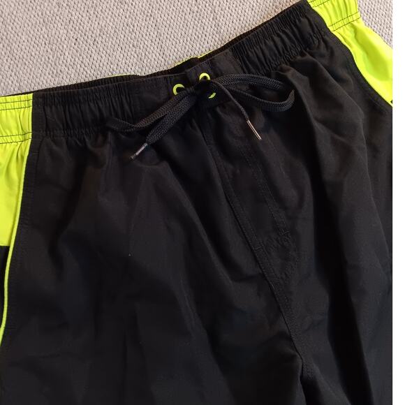 Speedo Swim Board Shorts XL Black/Lime Beach Pool Summer Neon - Picture 4 of 13